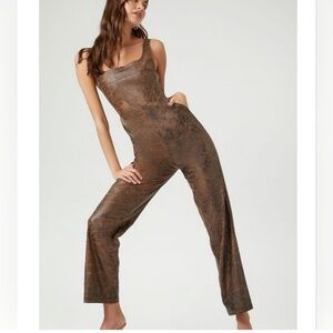 Forever 21 Chocolate Brown Jumpsuit